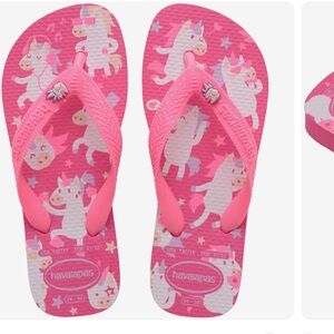 Havaianas Pink Unicorn Sandals Whimsical Design